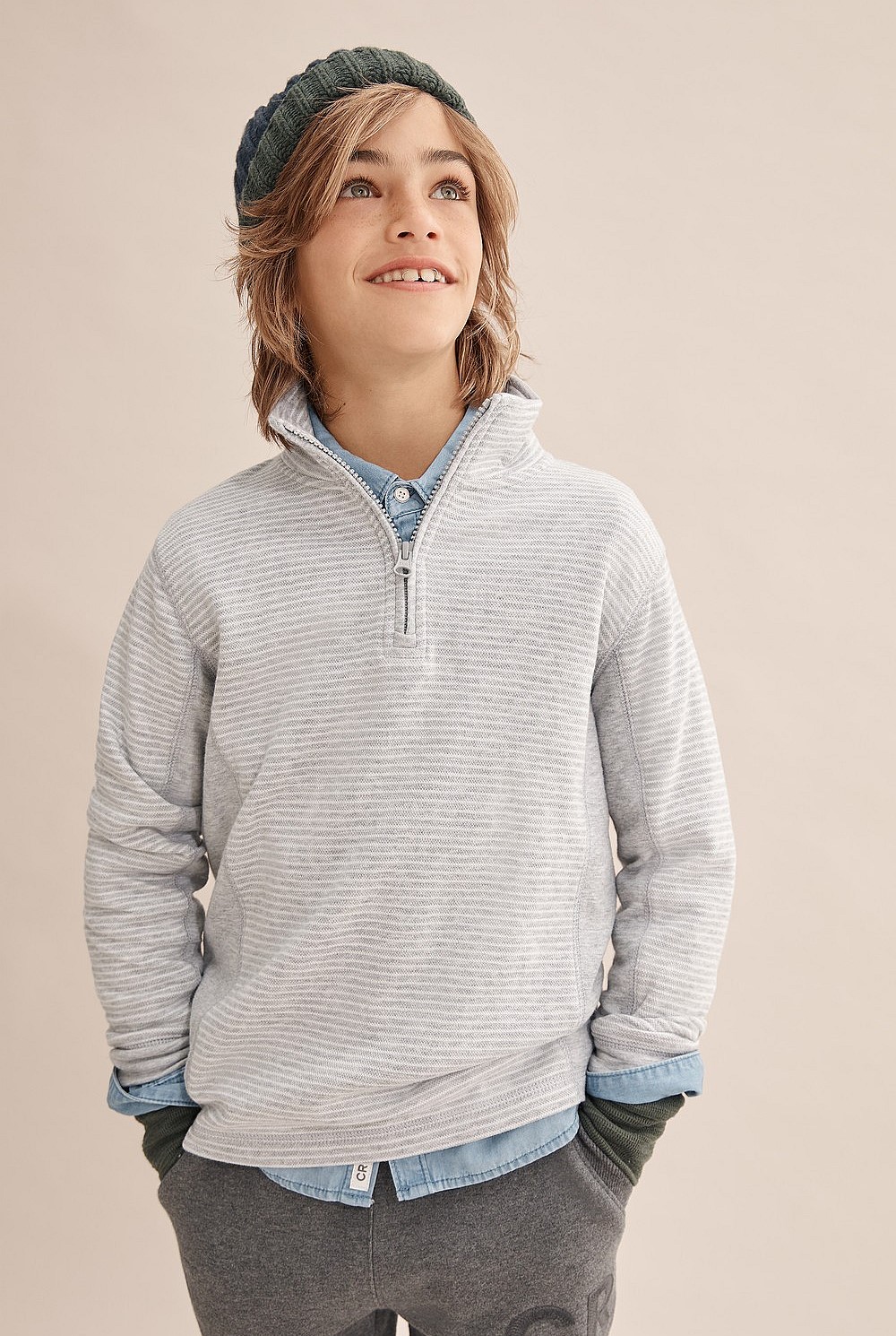 Double Faced Zip T-Shirt