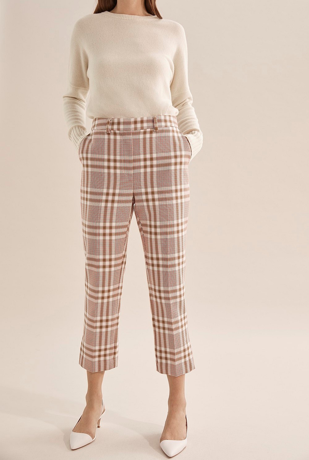 Double Cloth Check Pant