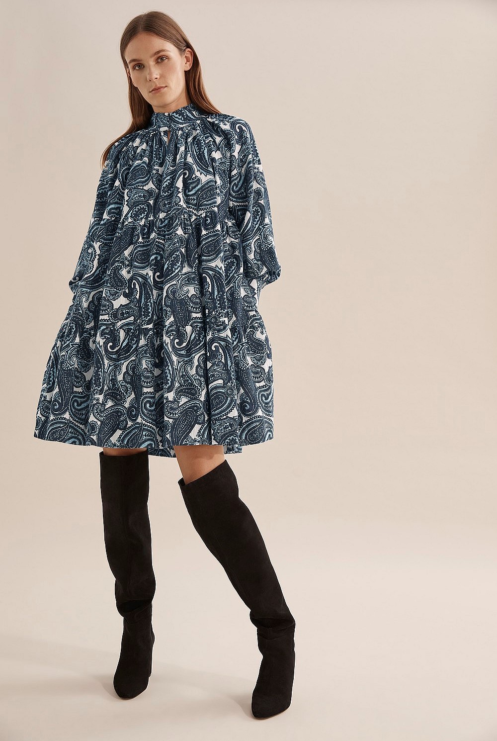 Paisley Babydoll Dress