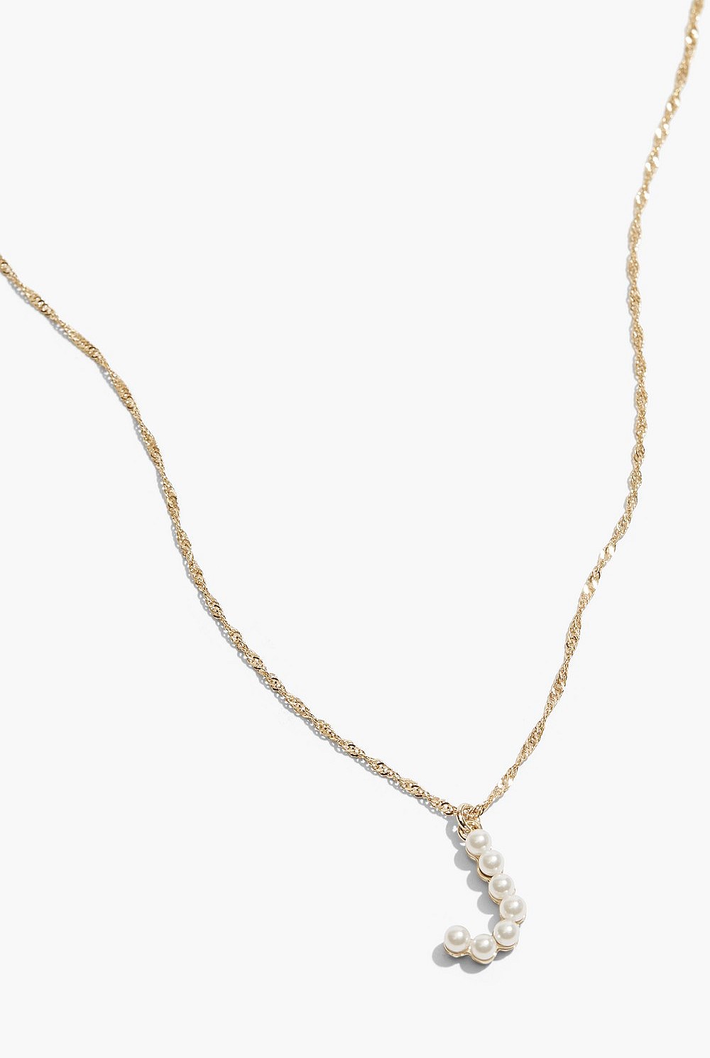 Initial Pearl Necklace