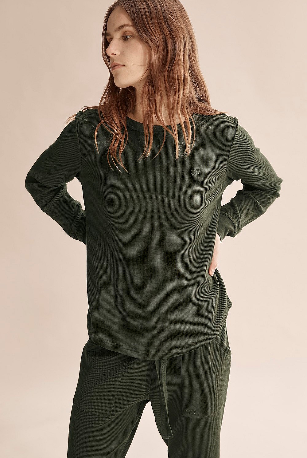 Waffle Pyjama Pullover