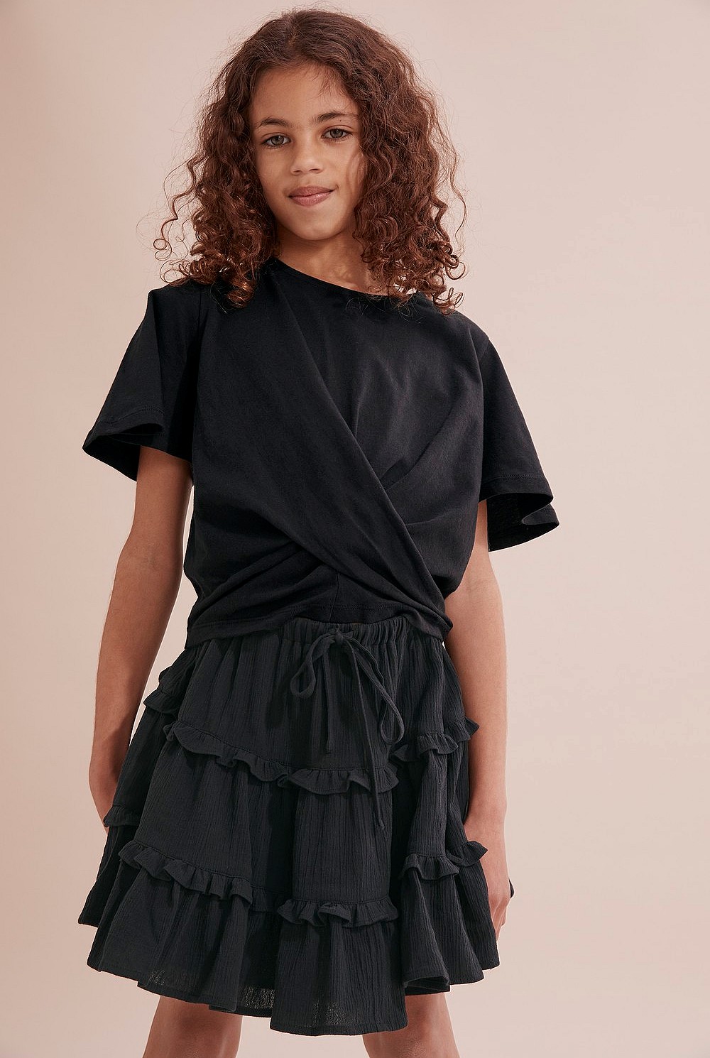 Organically Grown Cotton Flutter Knot T-Shirt