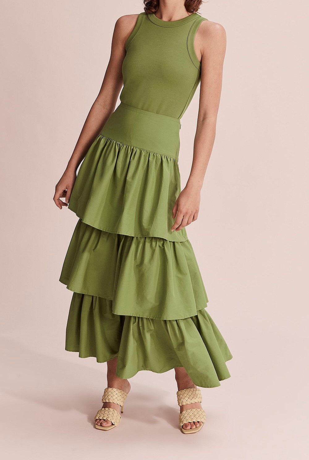 Tiered Ruffle Skirt