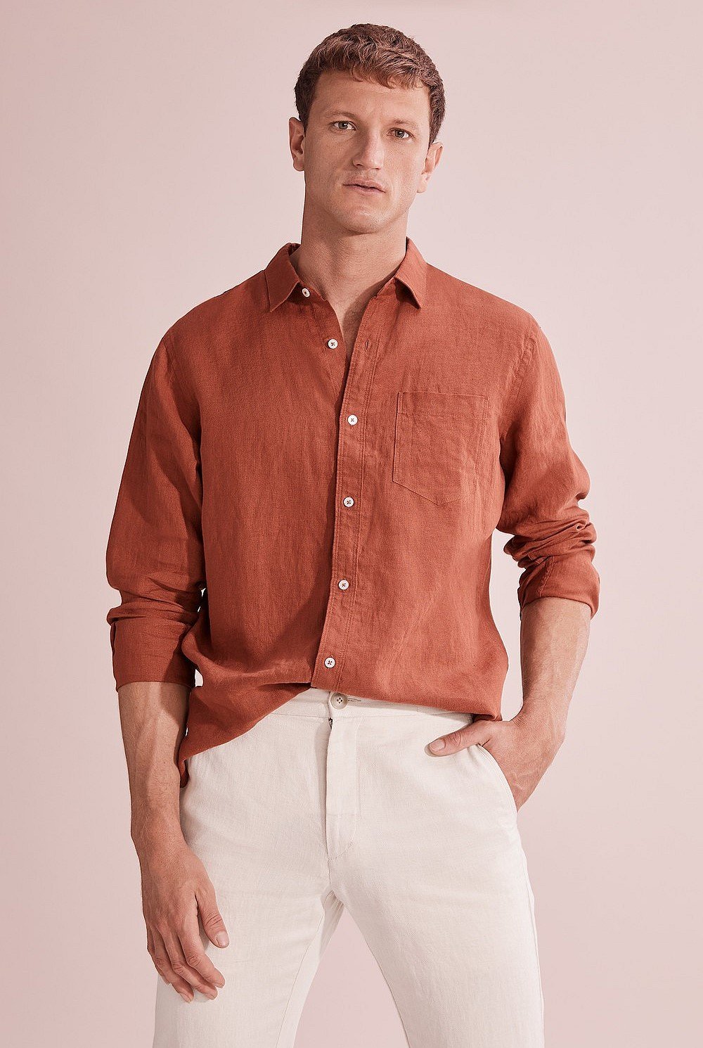 Regular Fit Organically Grown Linen Shirt