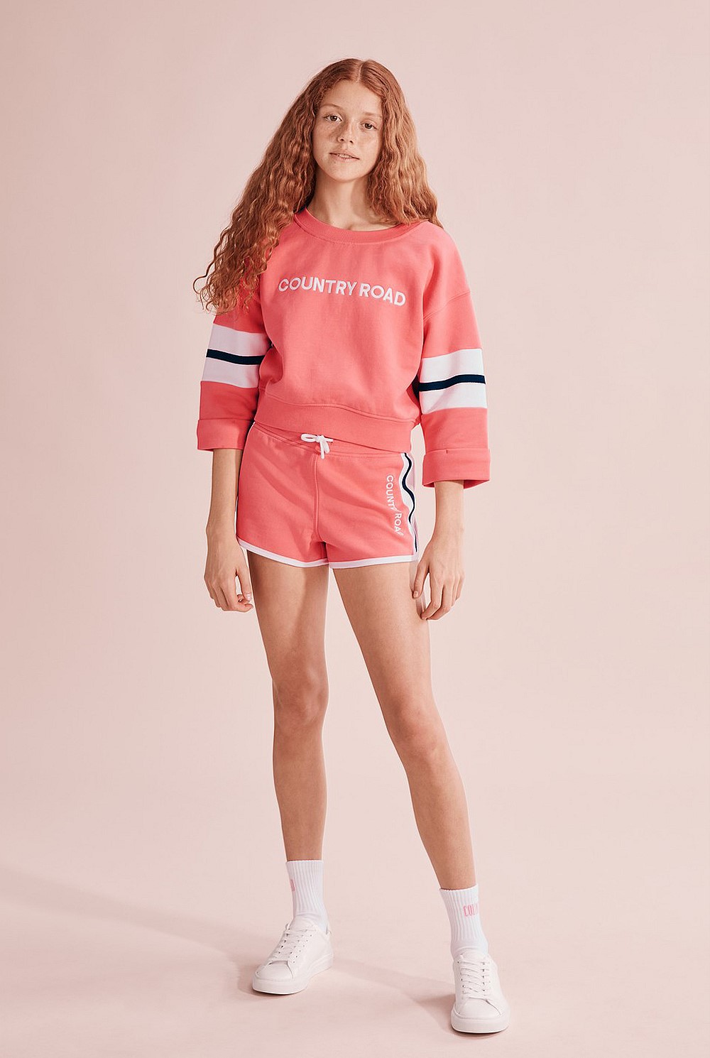 Teen Recycled Cotton Crop Logo Sweat