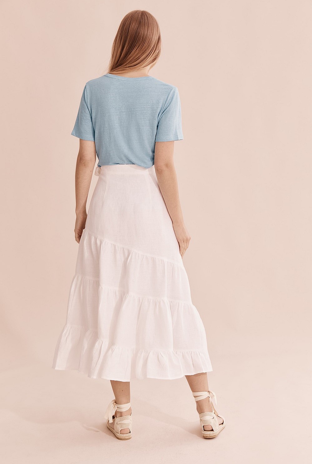Linen Wrap Skirt