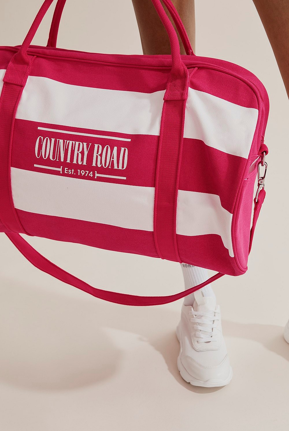 CR Stripe Logo Tote