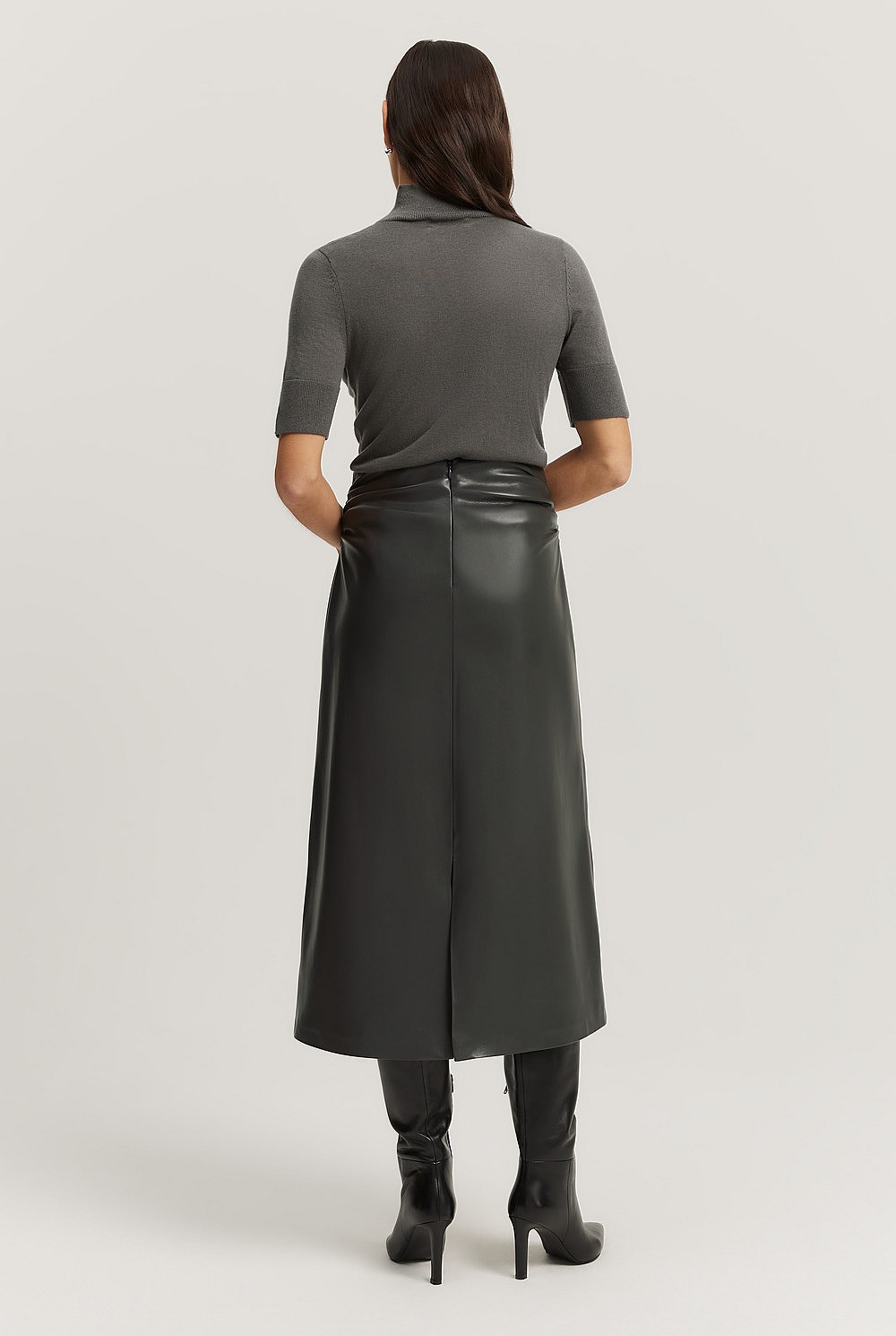 Merino Wool Silk Short Sleeve Knit
