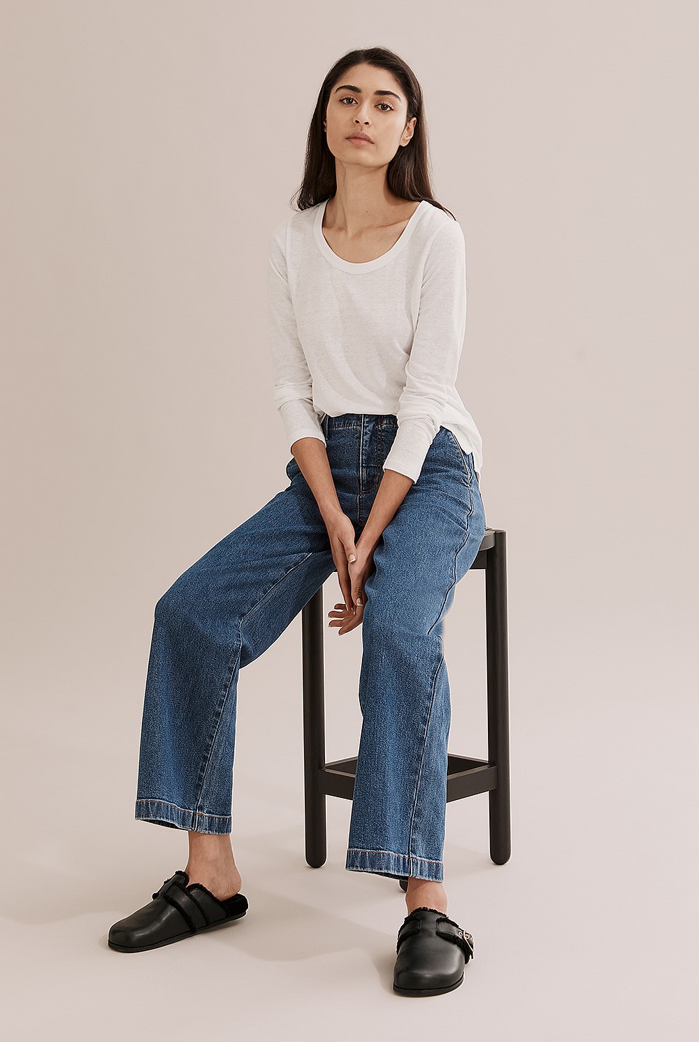 Australian Cotton Wide Leg Jean