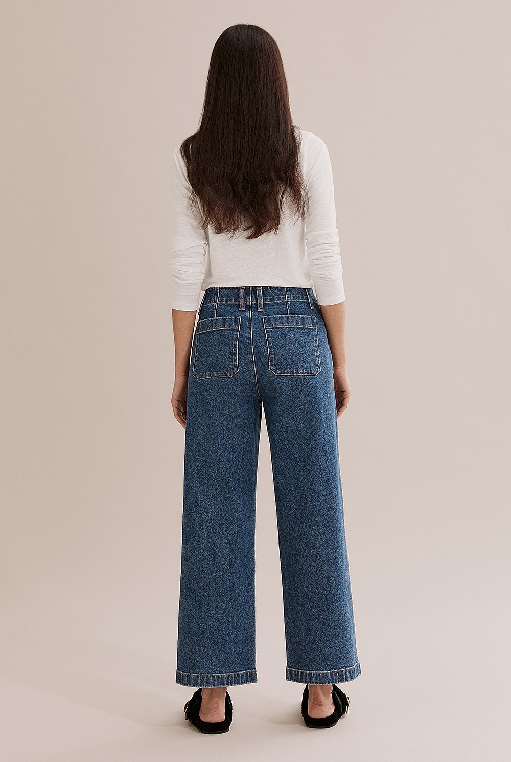 Australian Cotton Wide Leg Jean