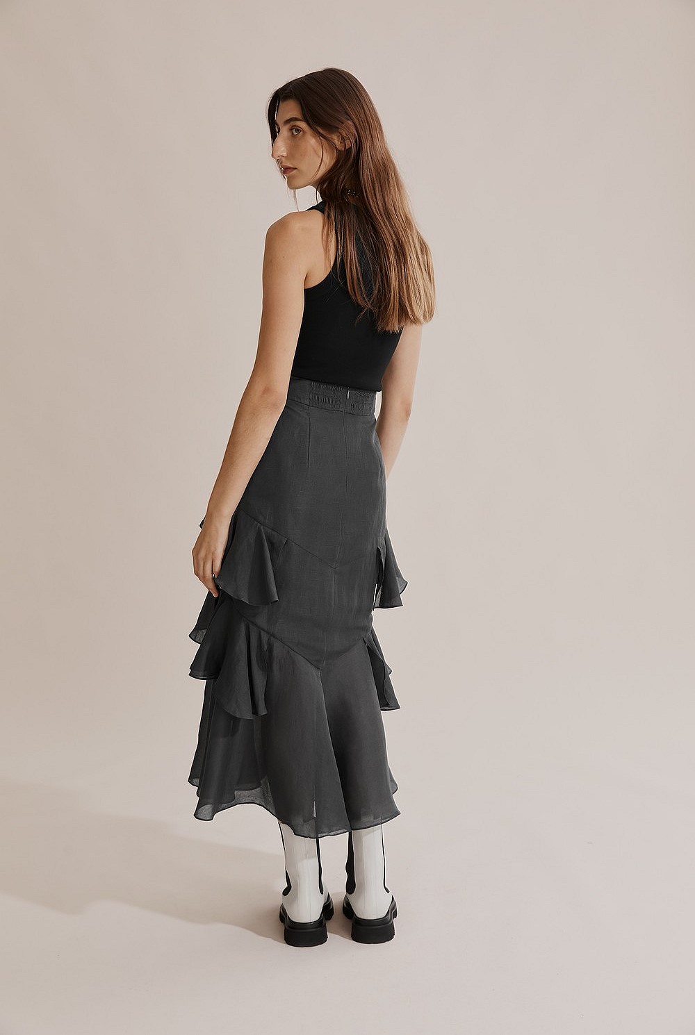 Ruffle Detail Skirt