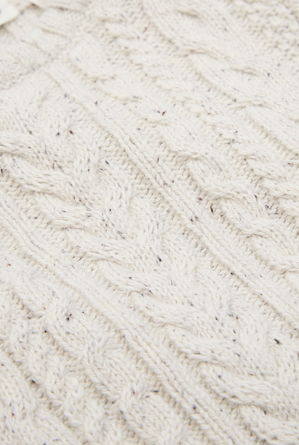 Organically Grown Cotton Cable Crew Knit