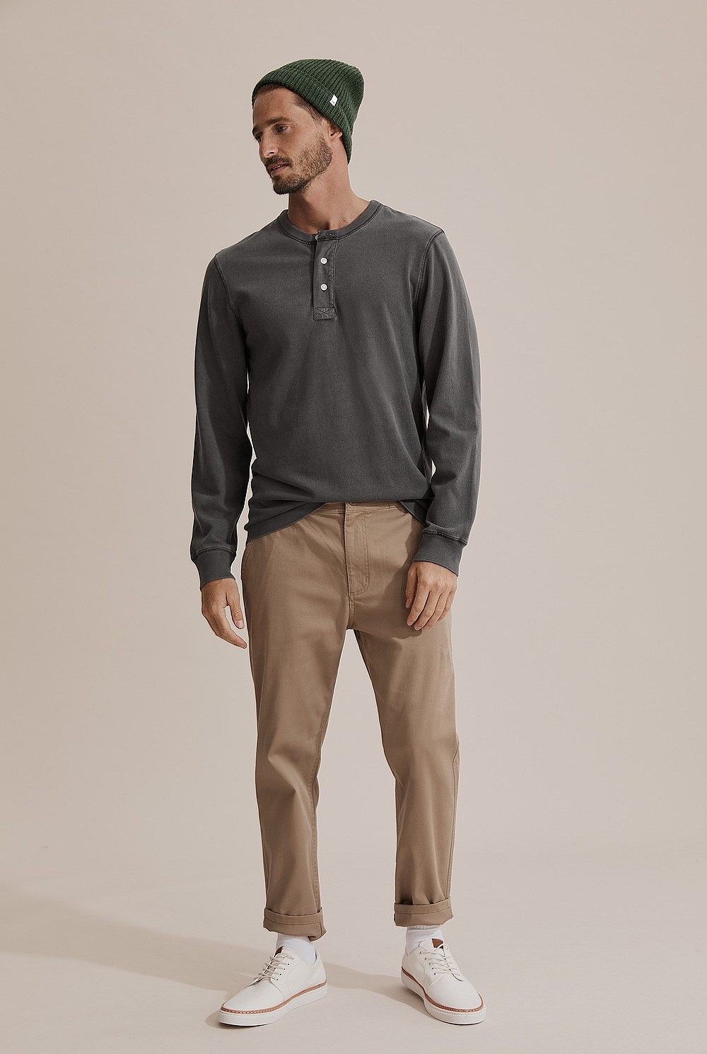Vintage Wash Henley