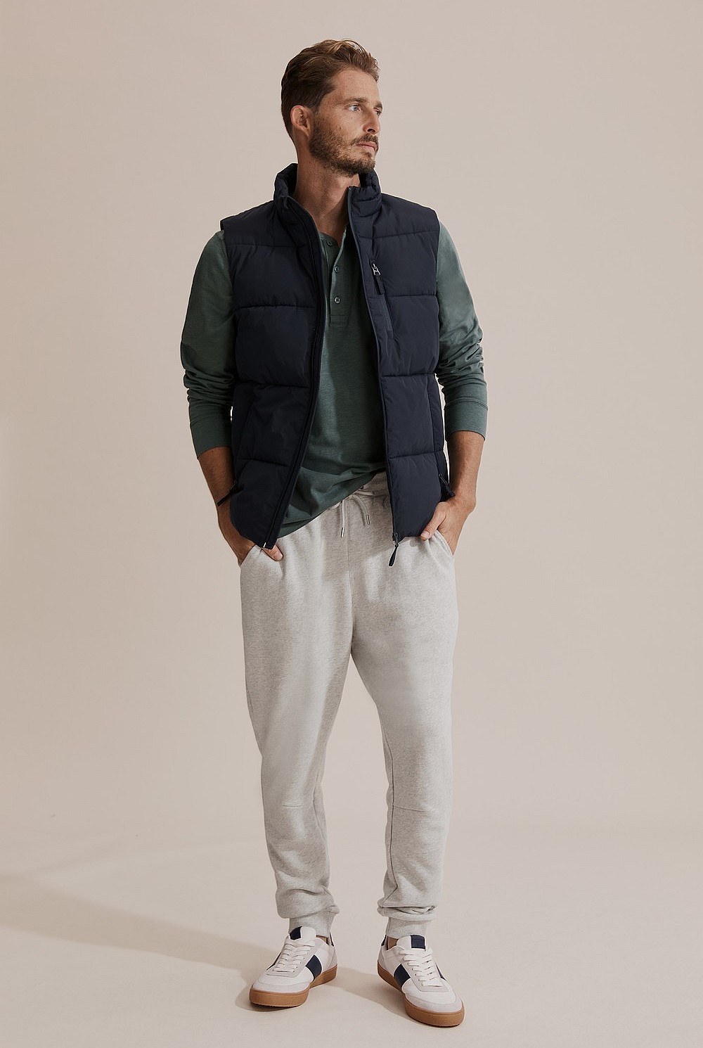Long Sleeve Slub Henley