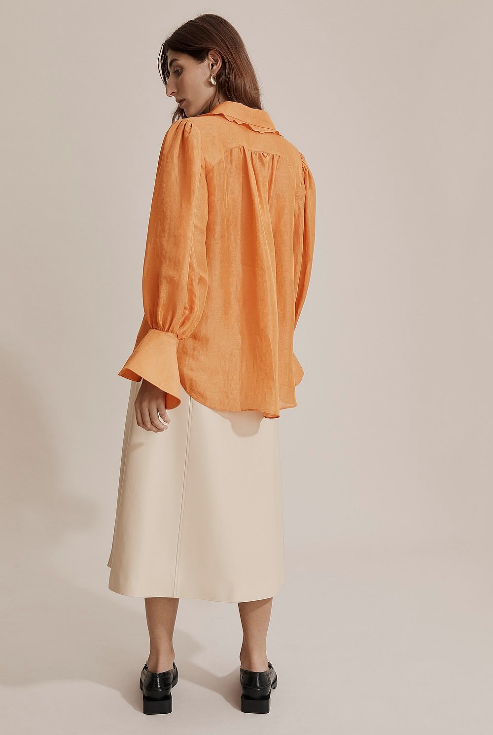 Ruffle Placket Blouse