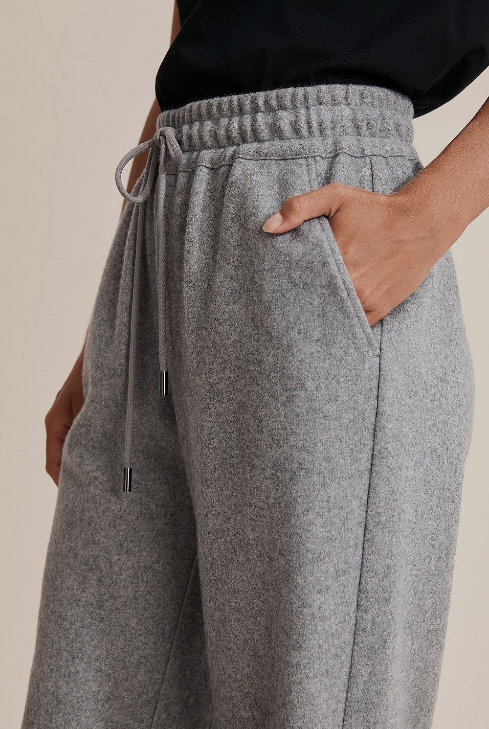 Felt Wide Leg Pant