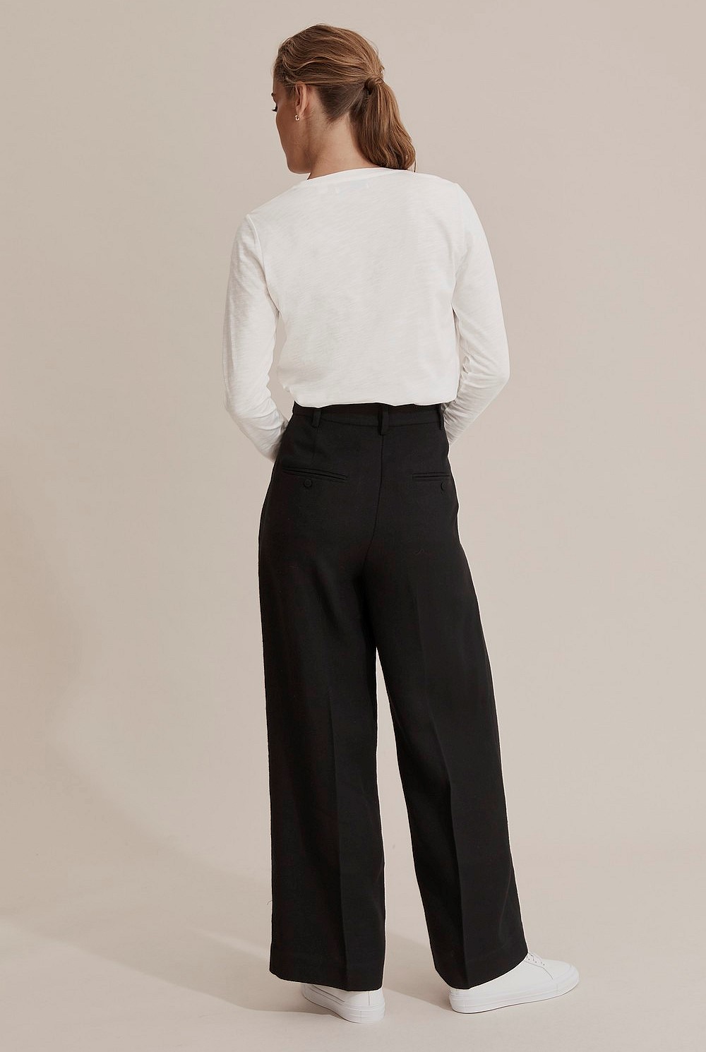 Wool Wide Leg Pant