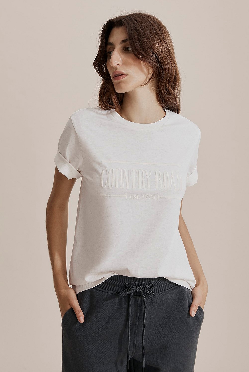 Verified Australian Cotton Heritage Embroidered T-Shirt