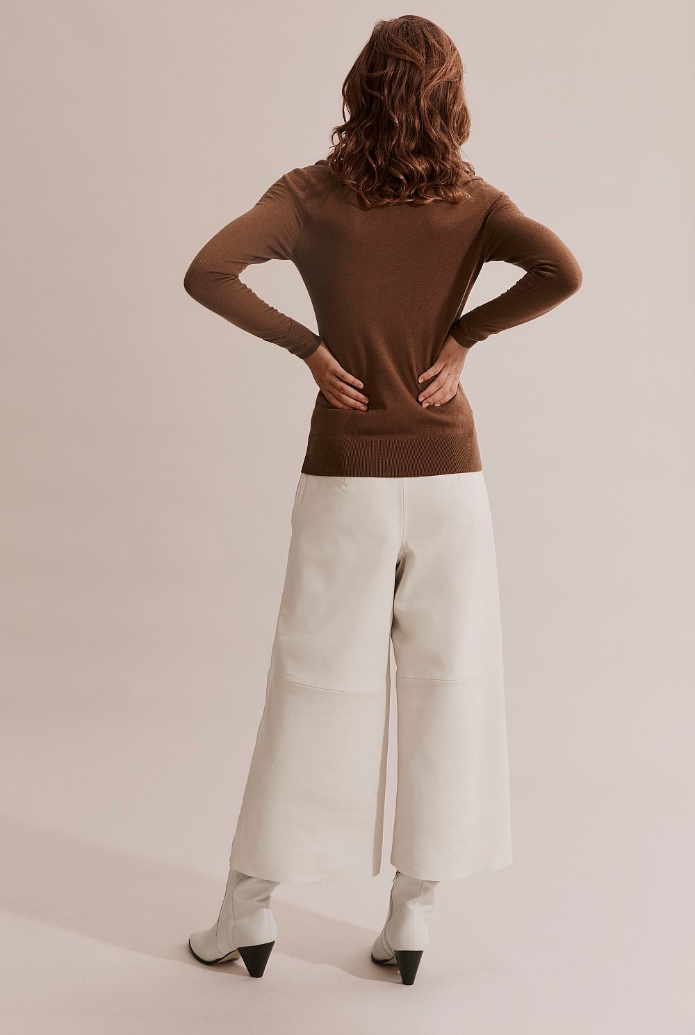 Merino Wool Silk Long Sleeve Knit