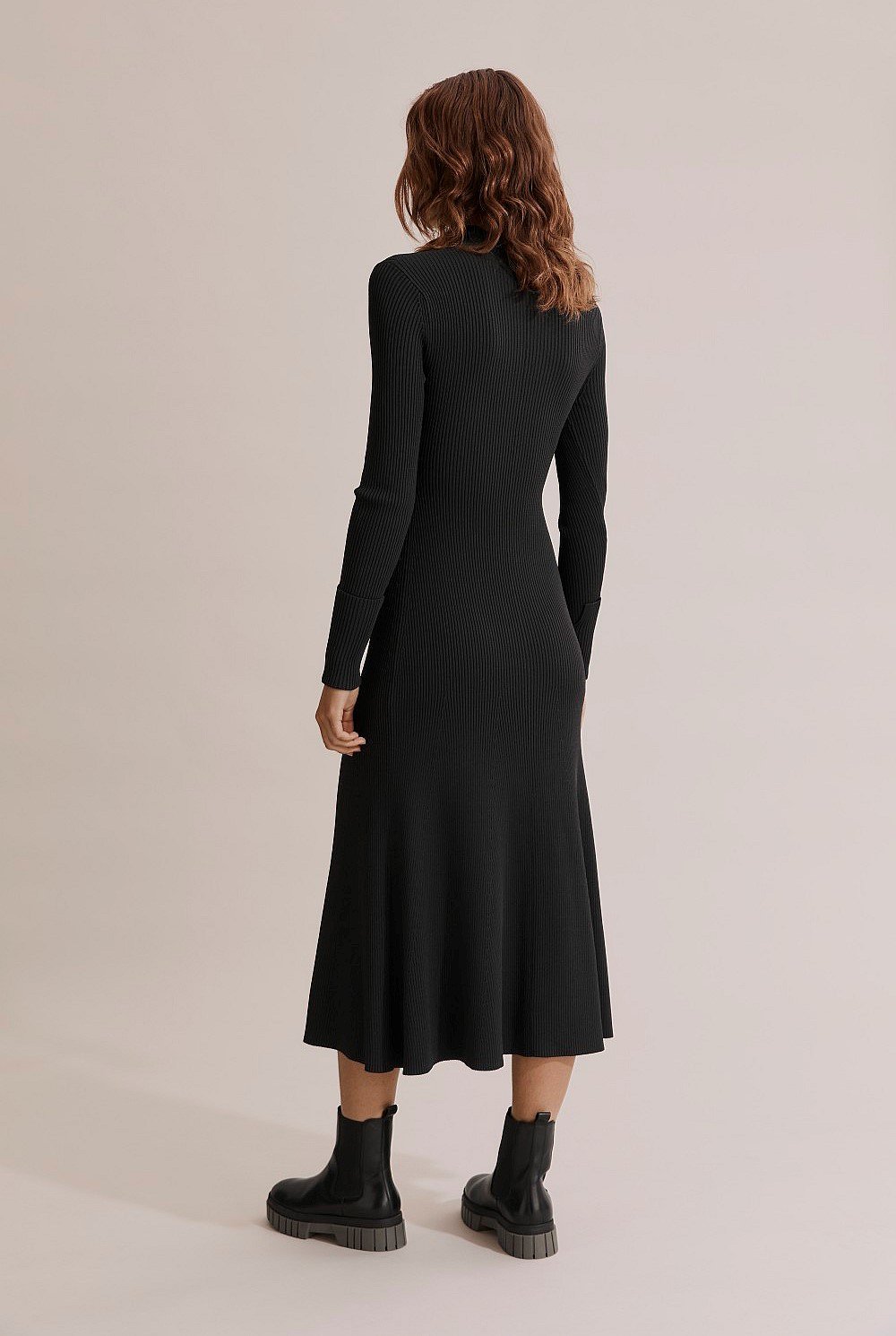 Split Front Knit Dress