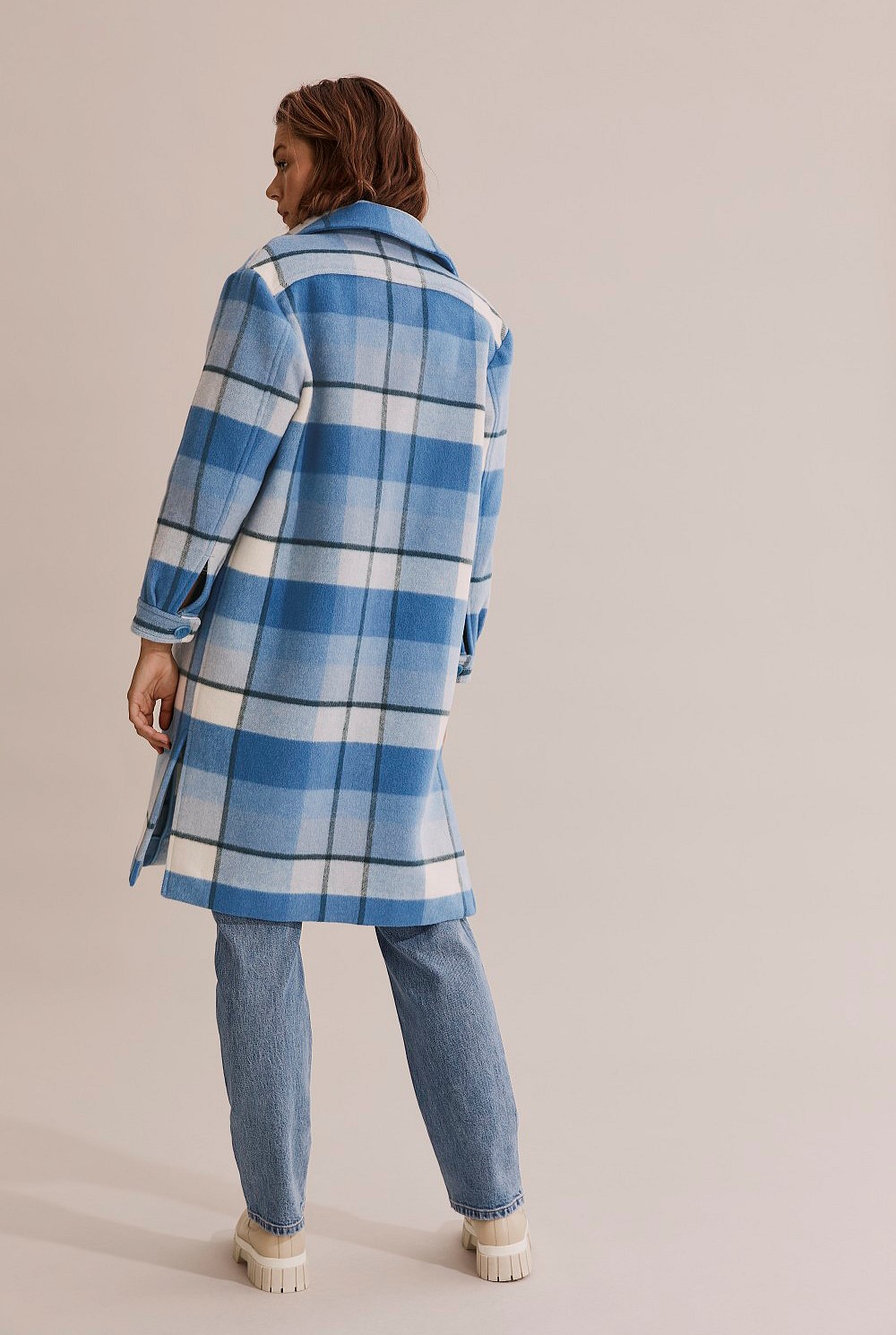 Longline Check Coat