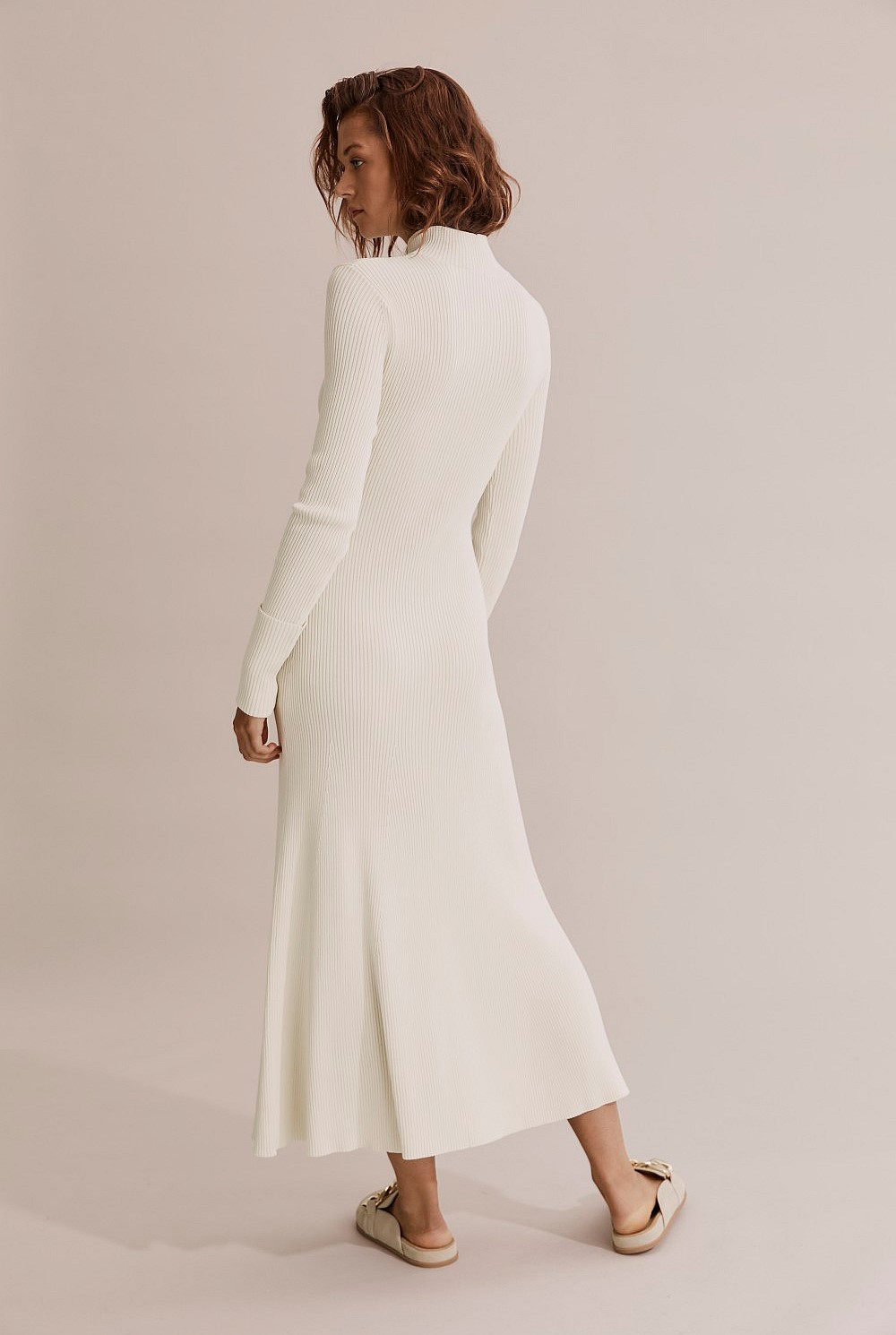Split Front Knit Dress