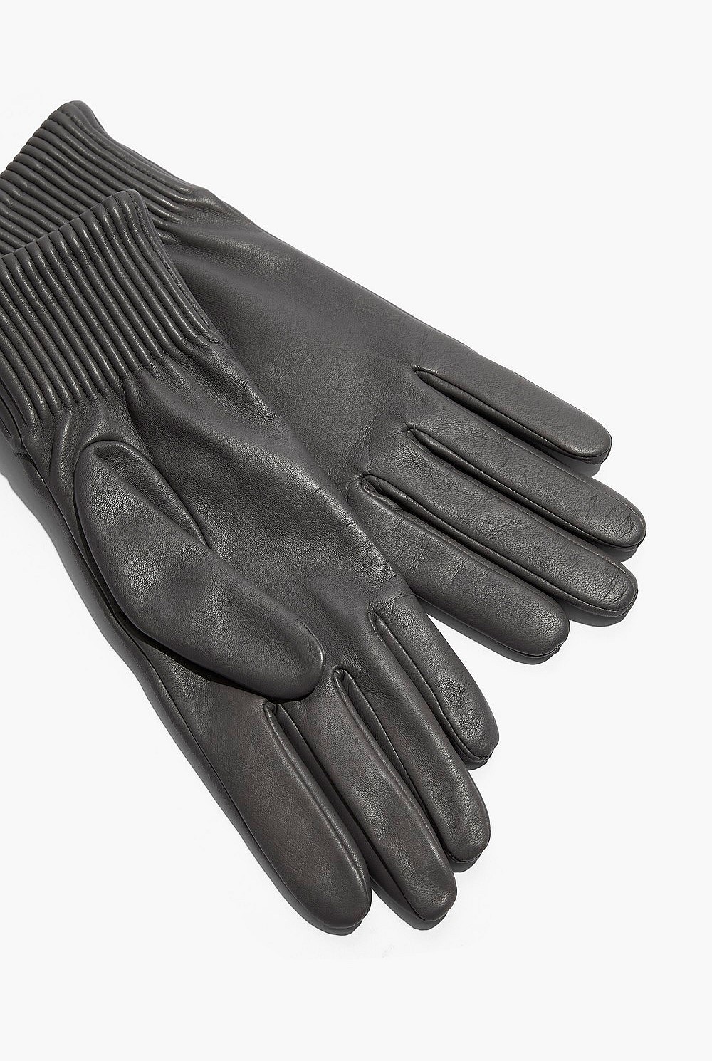 Rib Leather Glove