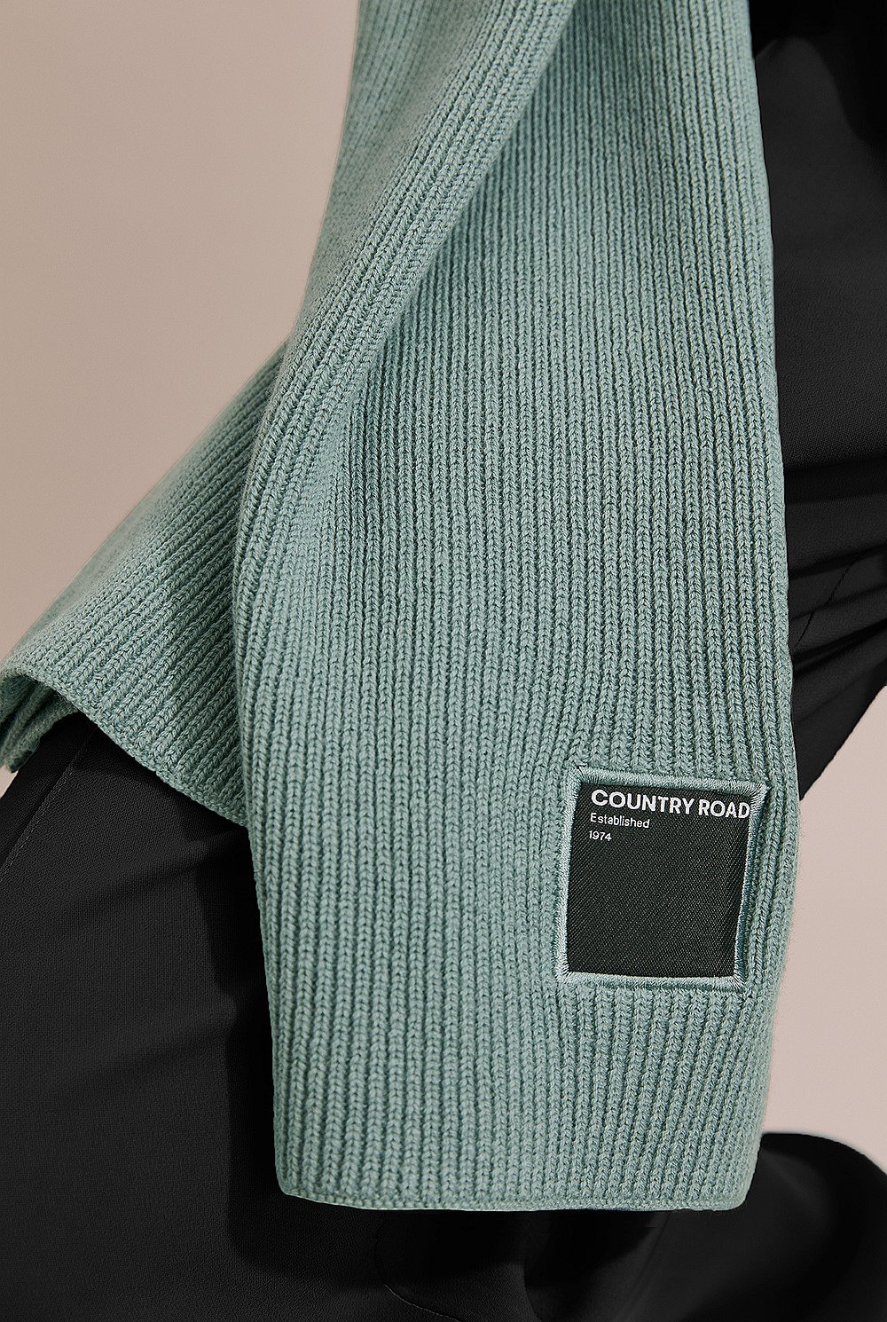 Branded Rib Scarf