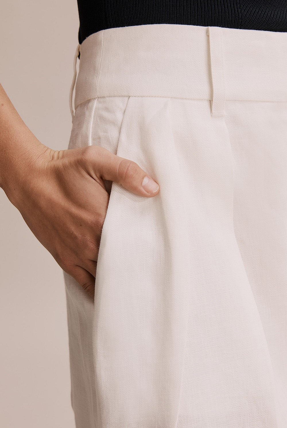 Pleat Detail Short