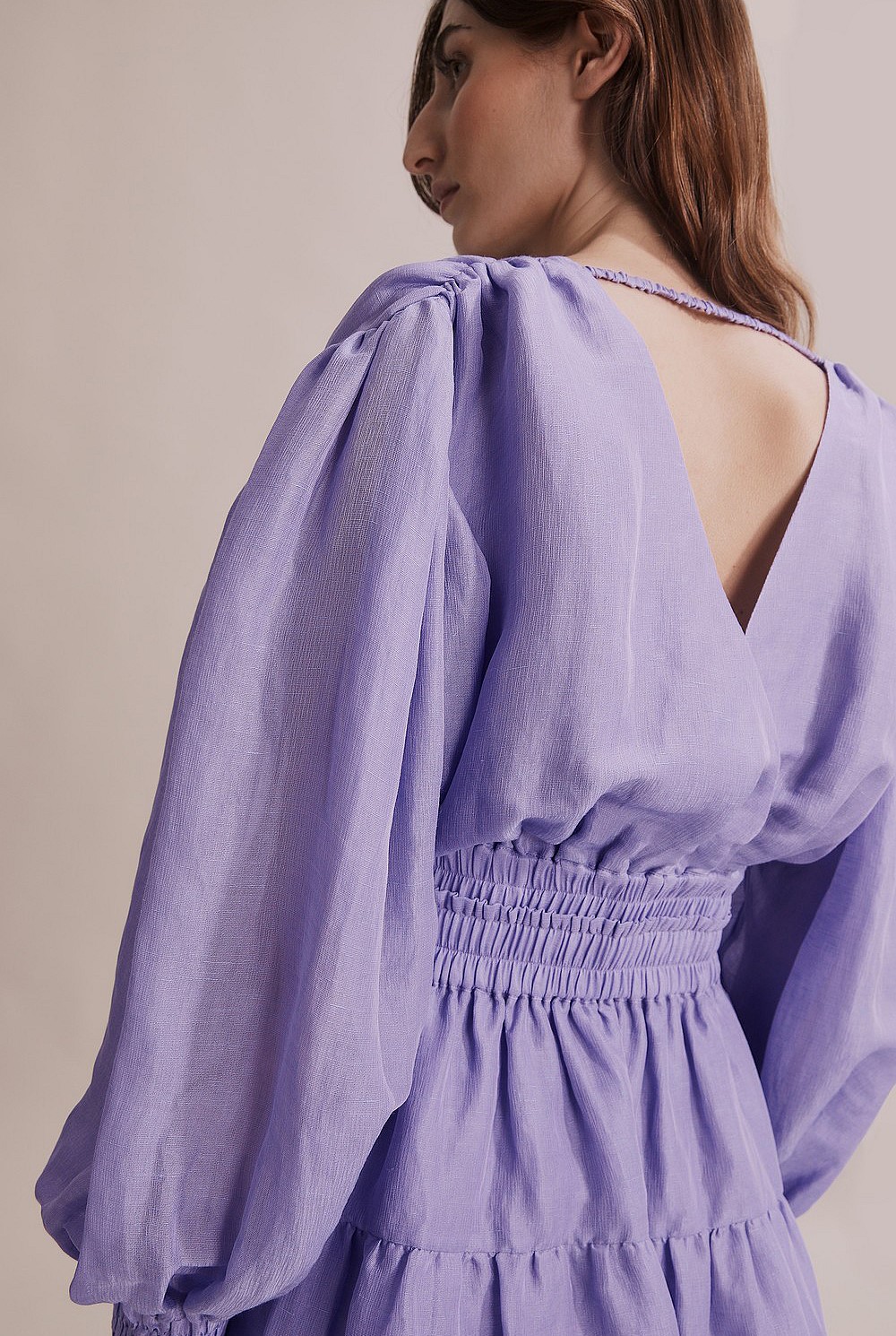 Gathered Detail Mini Dress