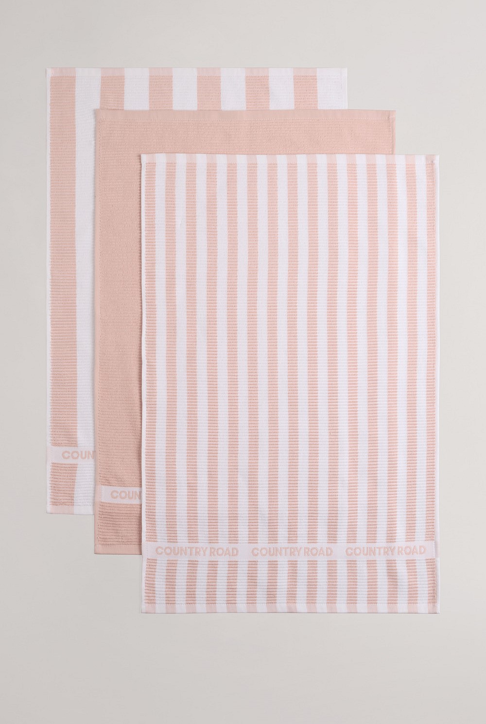 CR Stripe Australian Cotton Tea Towel Pack of 3