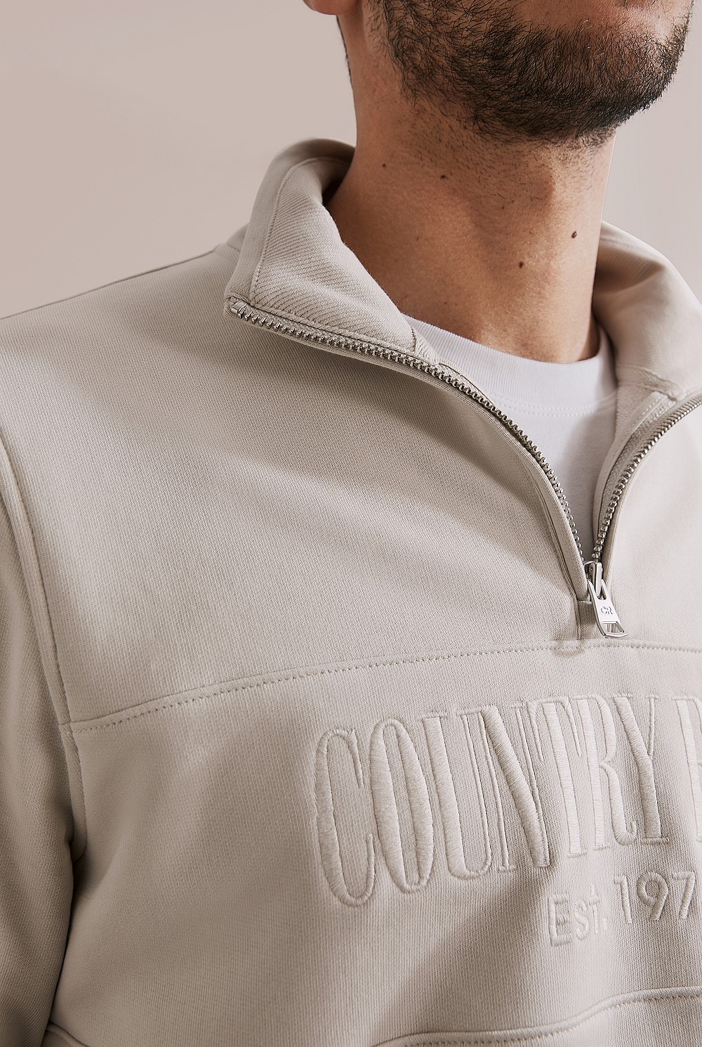 Australian Cotton Half Zip Heritage Sweat