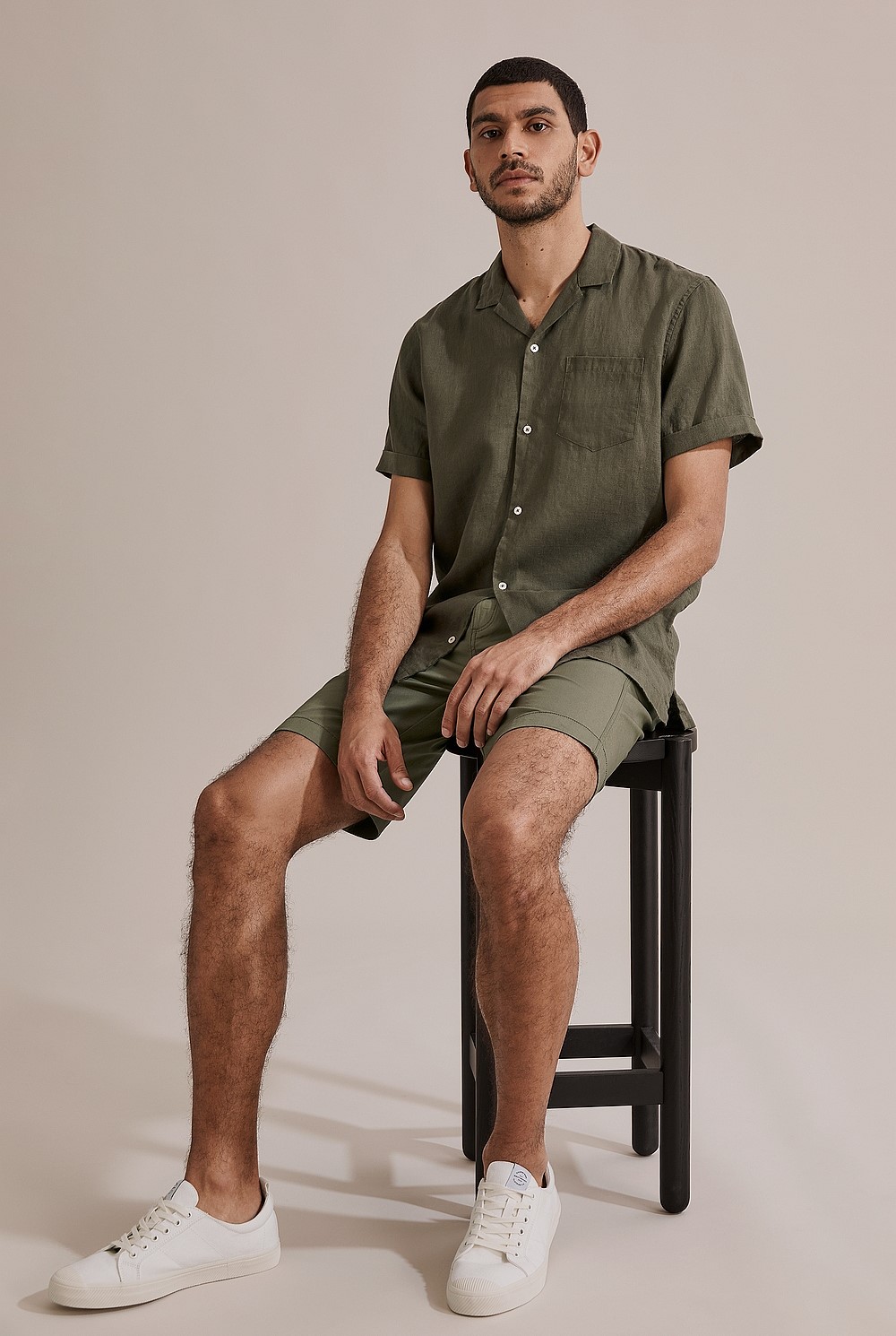 Regular Fit Revere Organically Grown Linen Shirt