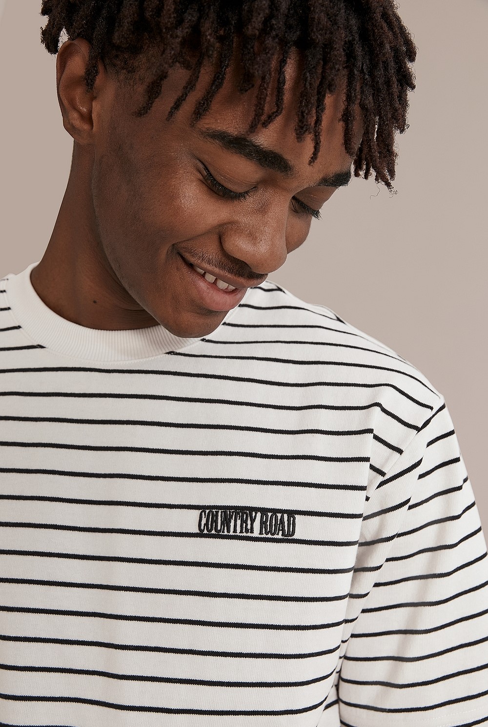 Teen Recycled Cotton Oversized Stripe T-Shirt