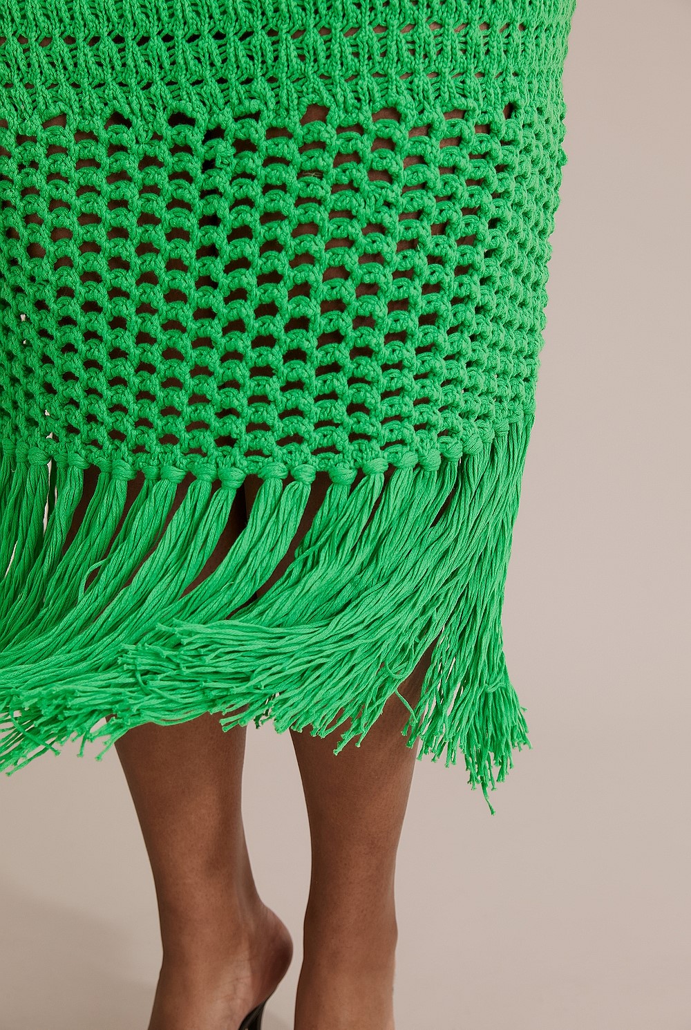 Knit Fringe Skirt