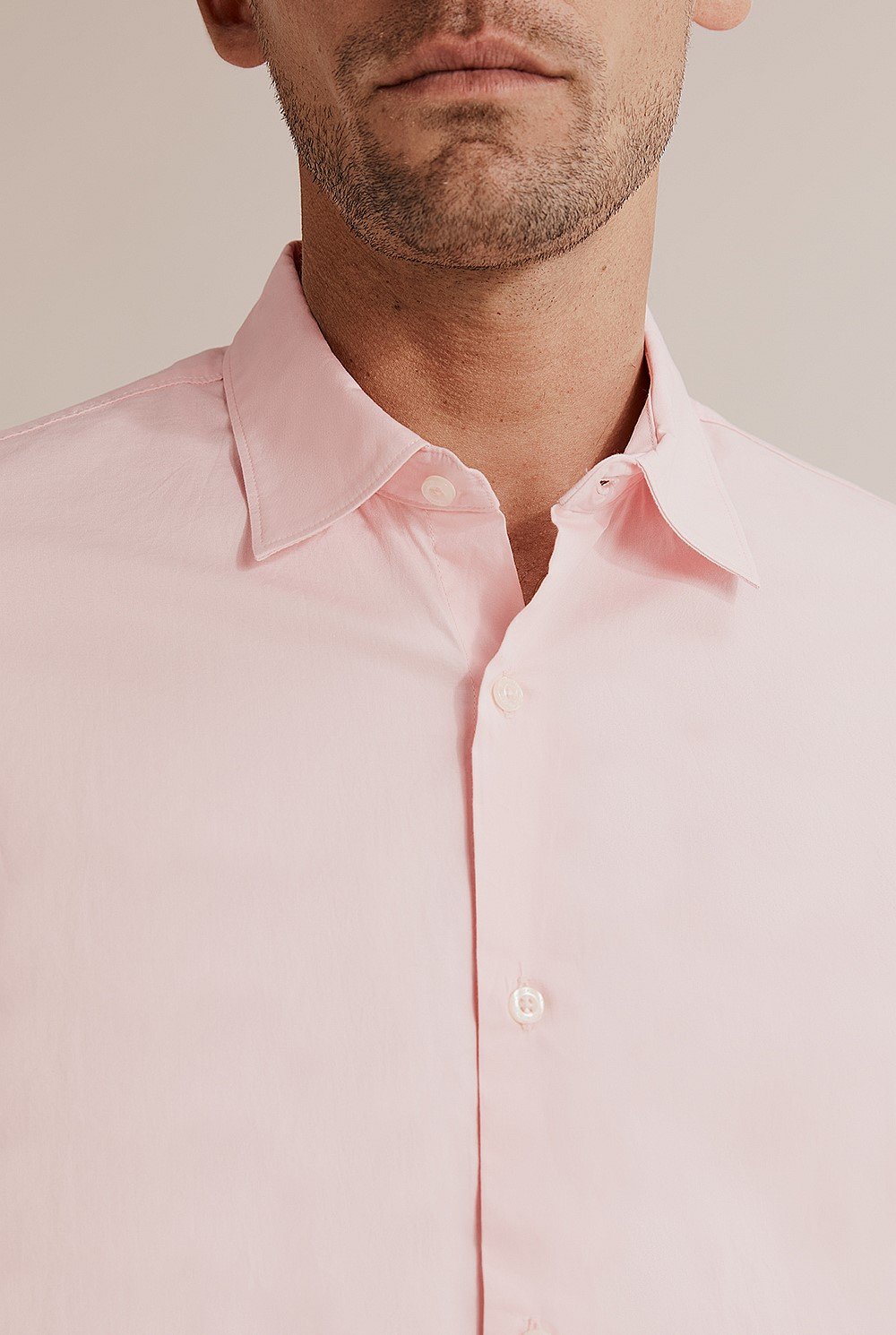 Regular Fit Stretch Poplin Shirt