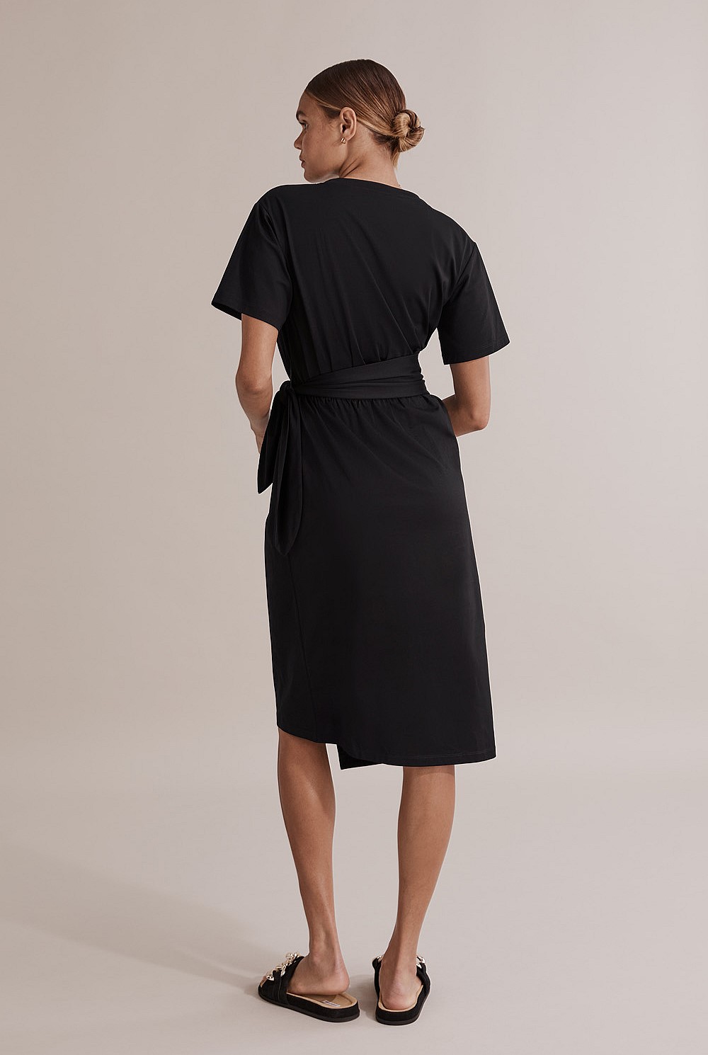 Wrap Front T-Shirt Dress