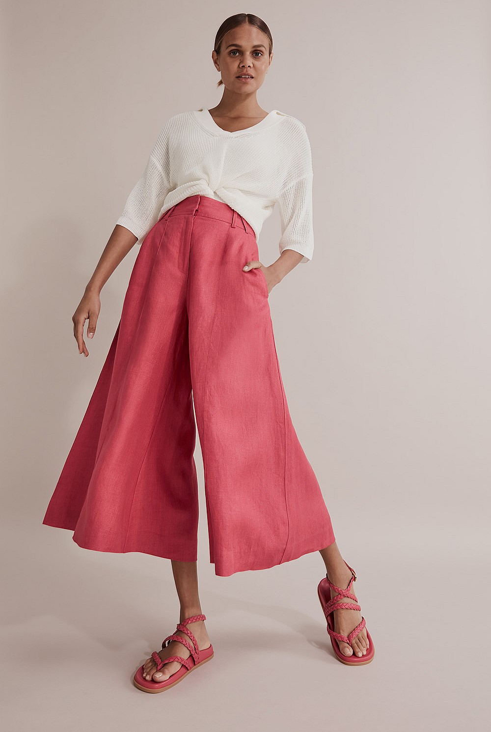 Organically Grown French Linen Culotte