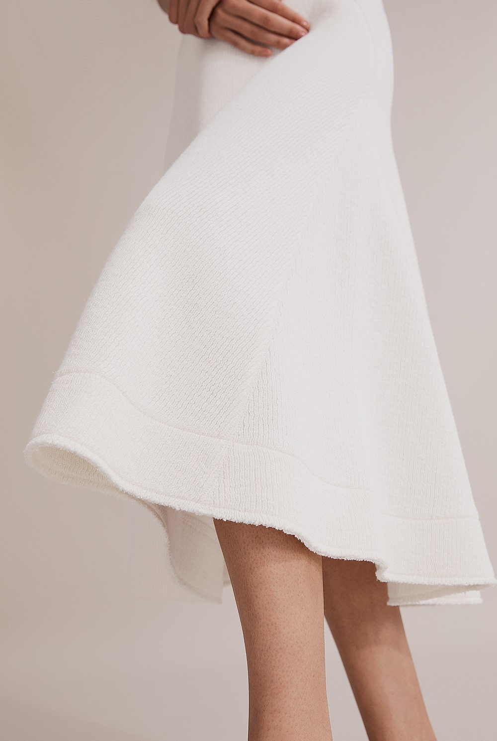 Textured Pull On Skirt