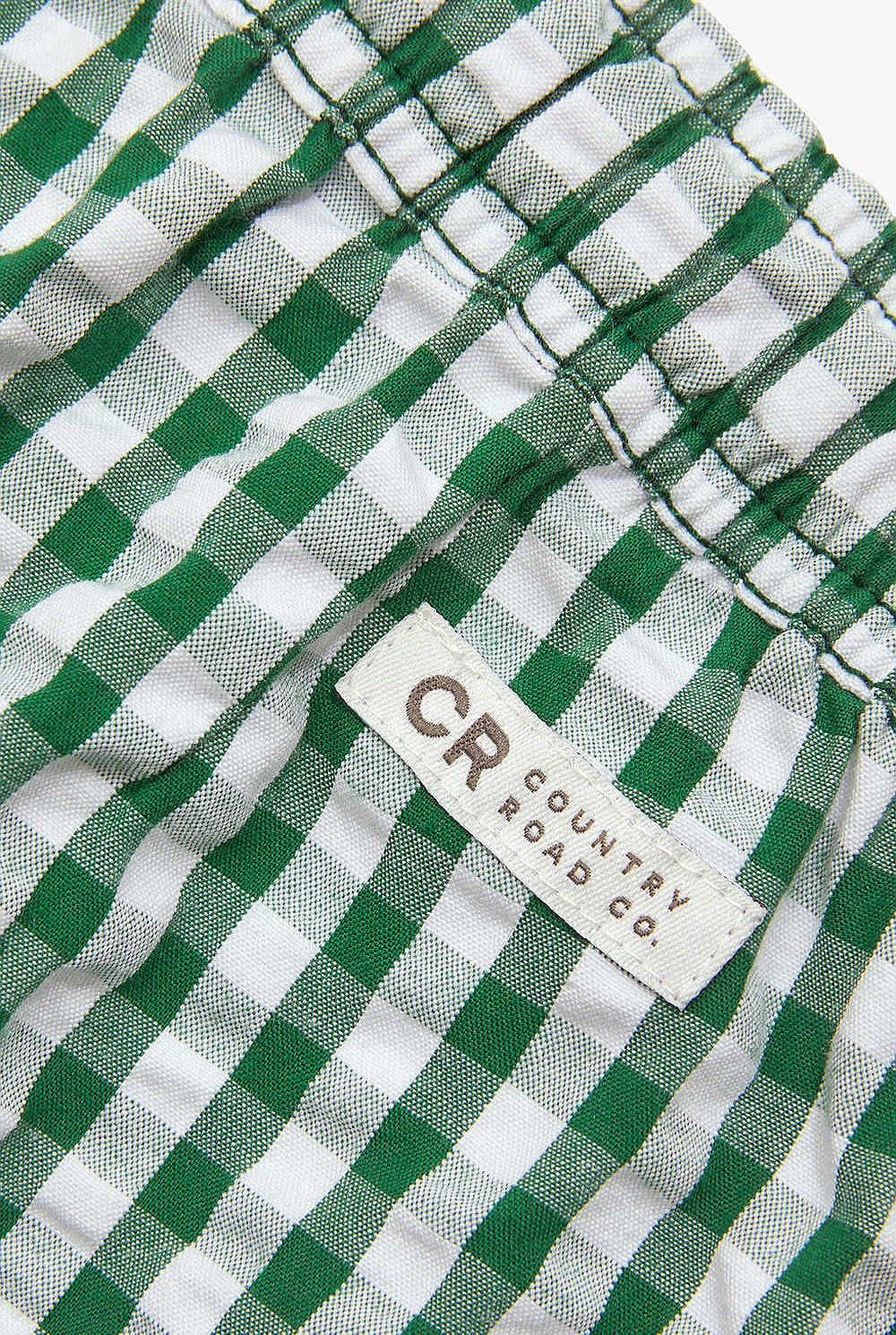 Cotton Blend Gingham Short
