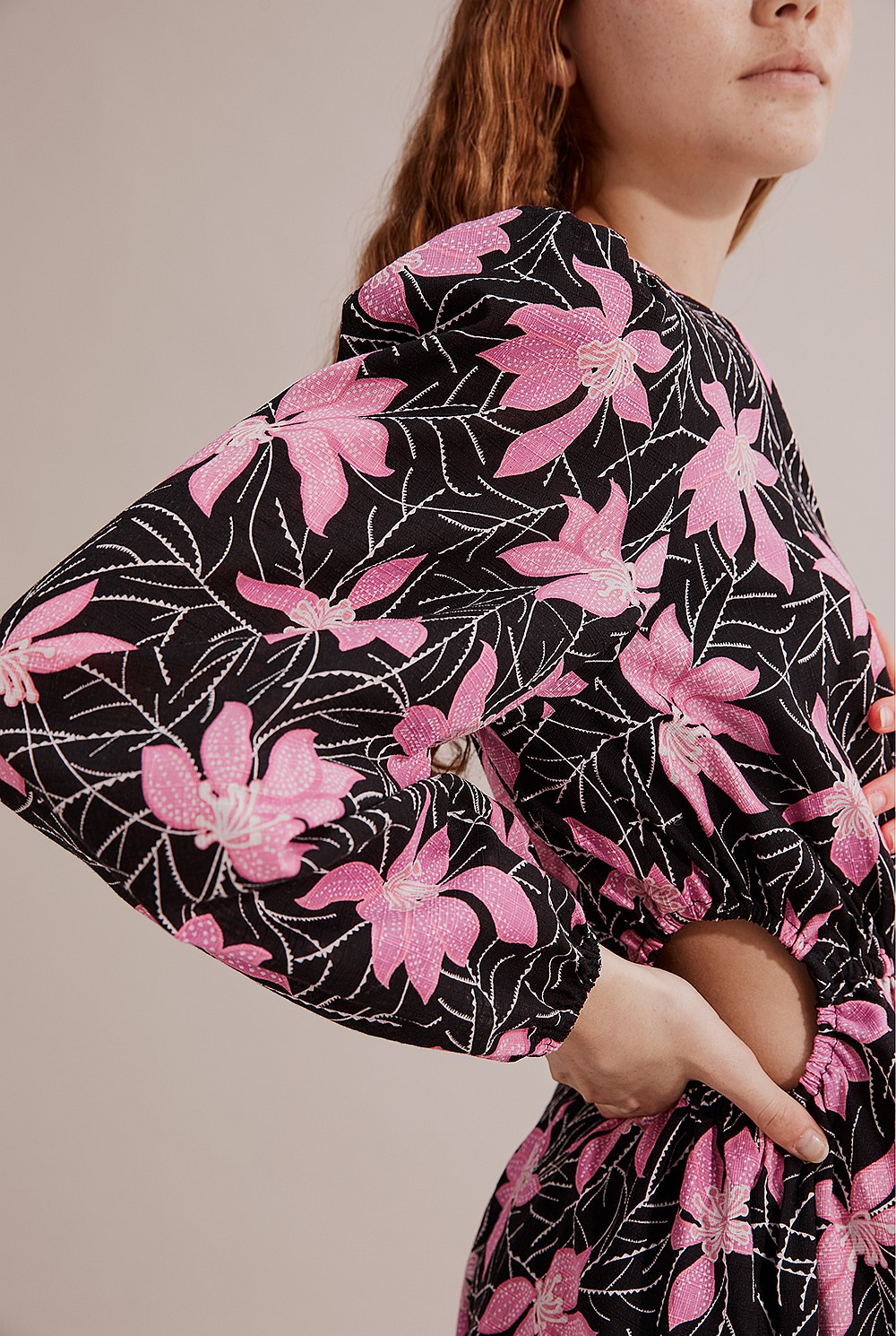 Teen Flower Textured Dress