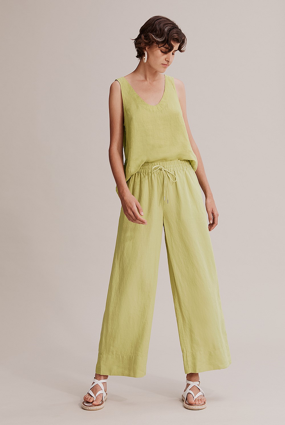 Organically Grown Linen Palazzo Pant