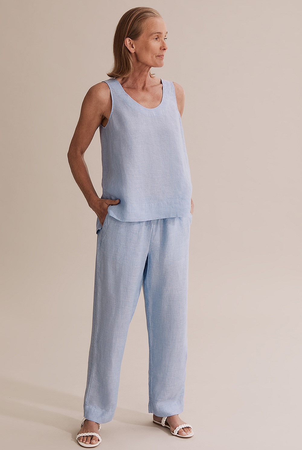 Organically Grown French Linen Tank