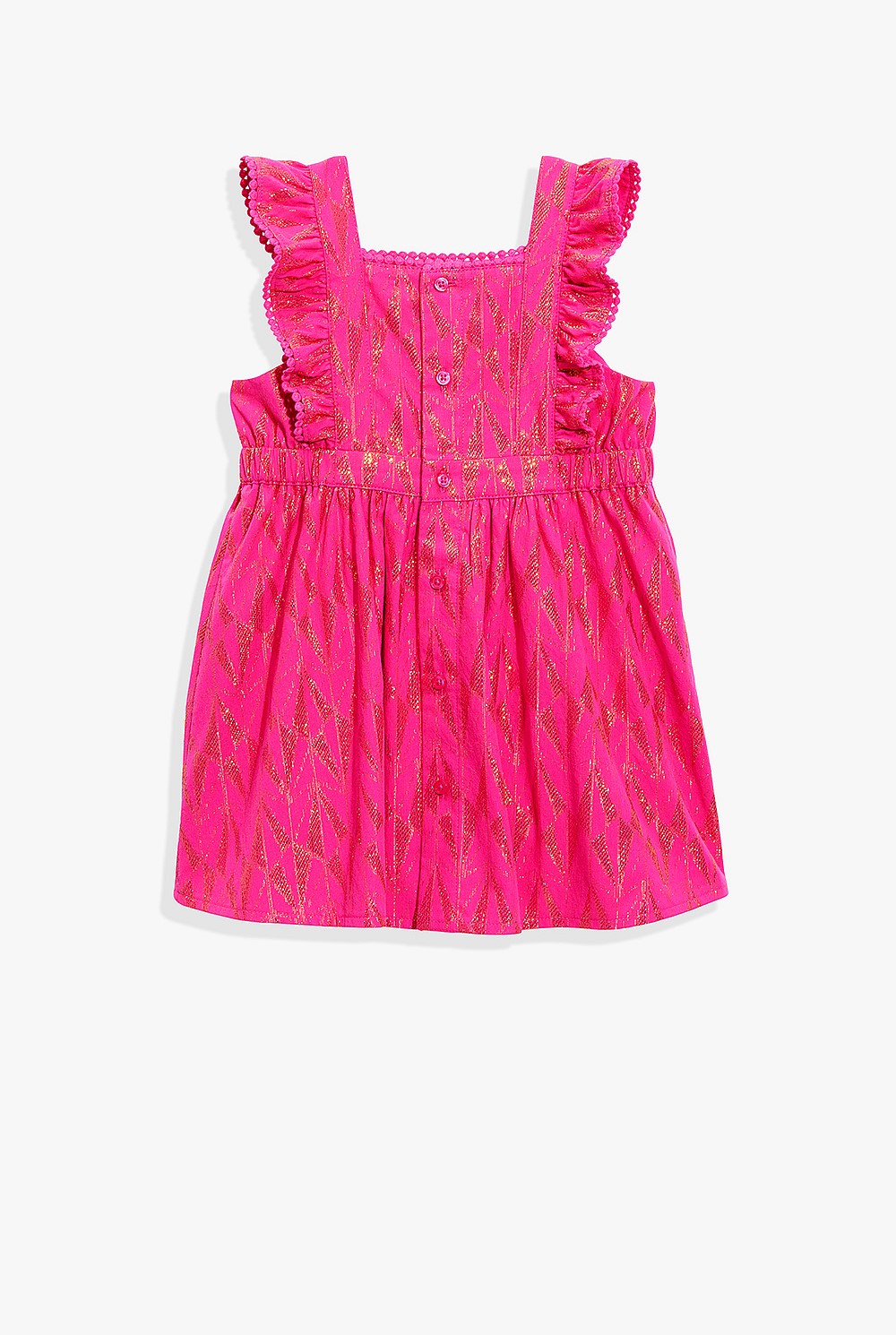 Metallic Frill Dress
