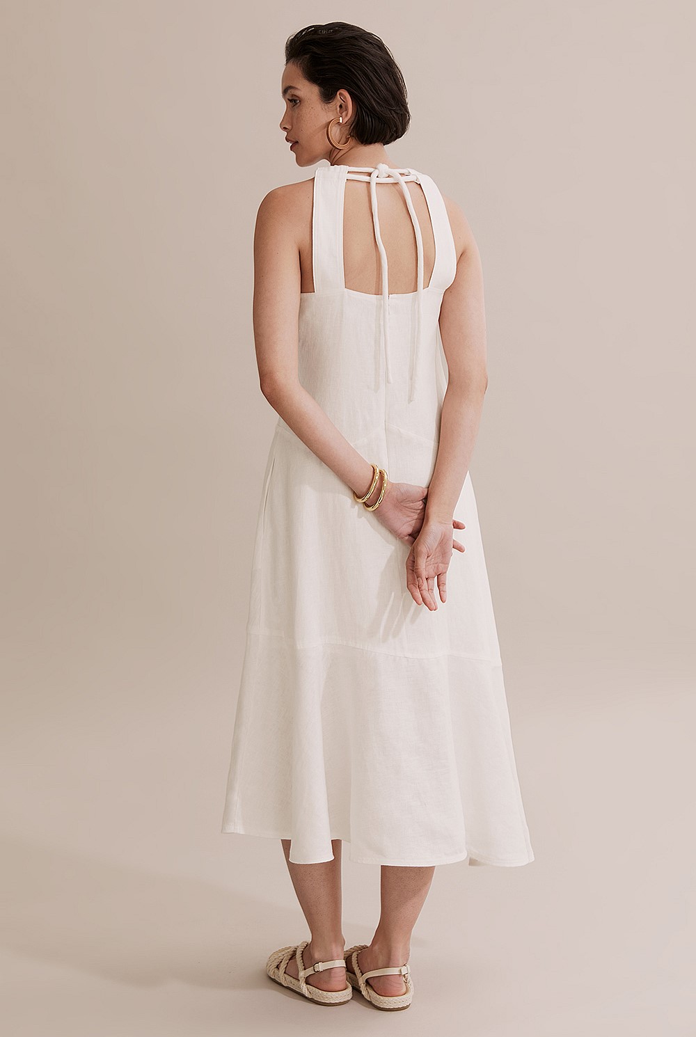 Panelled Halter Dress