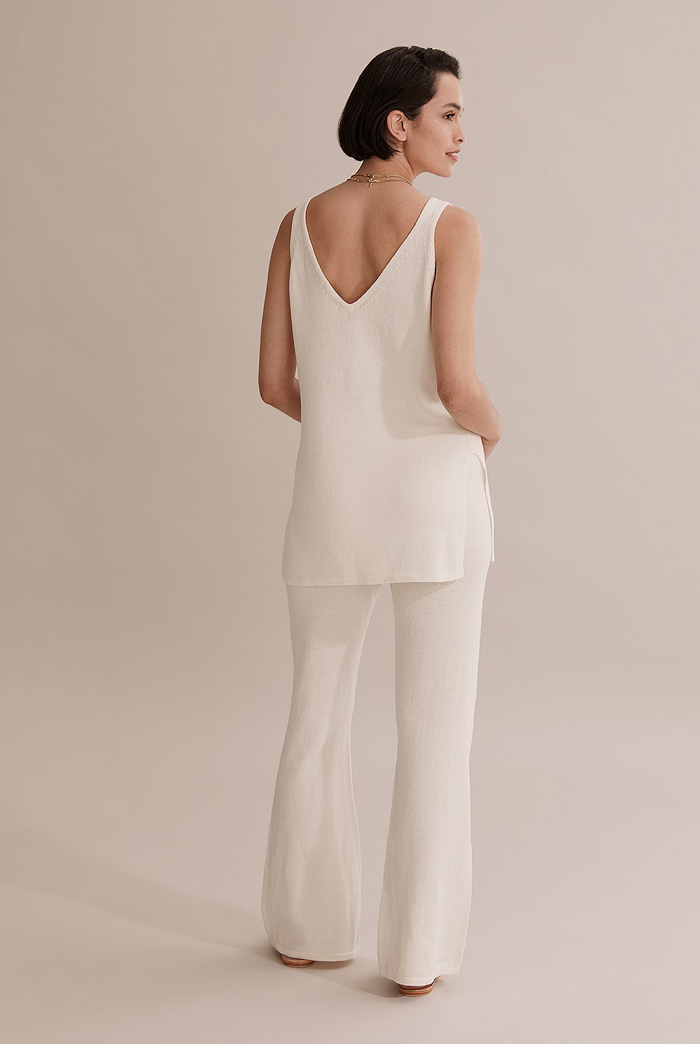 Knit Side Split Tank