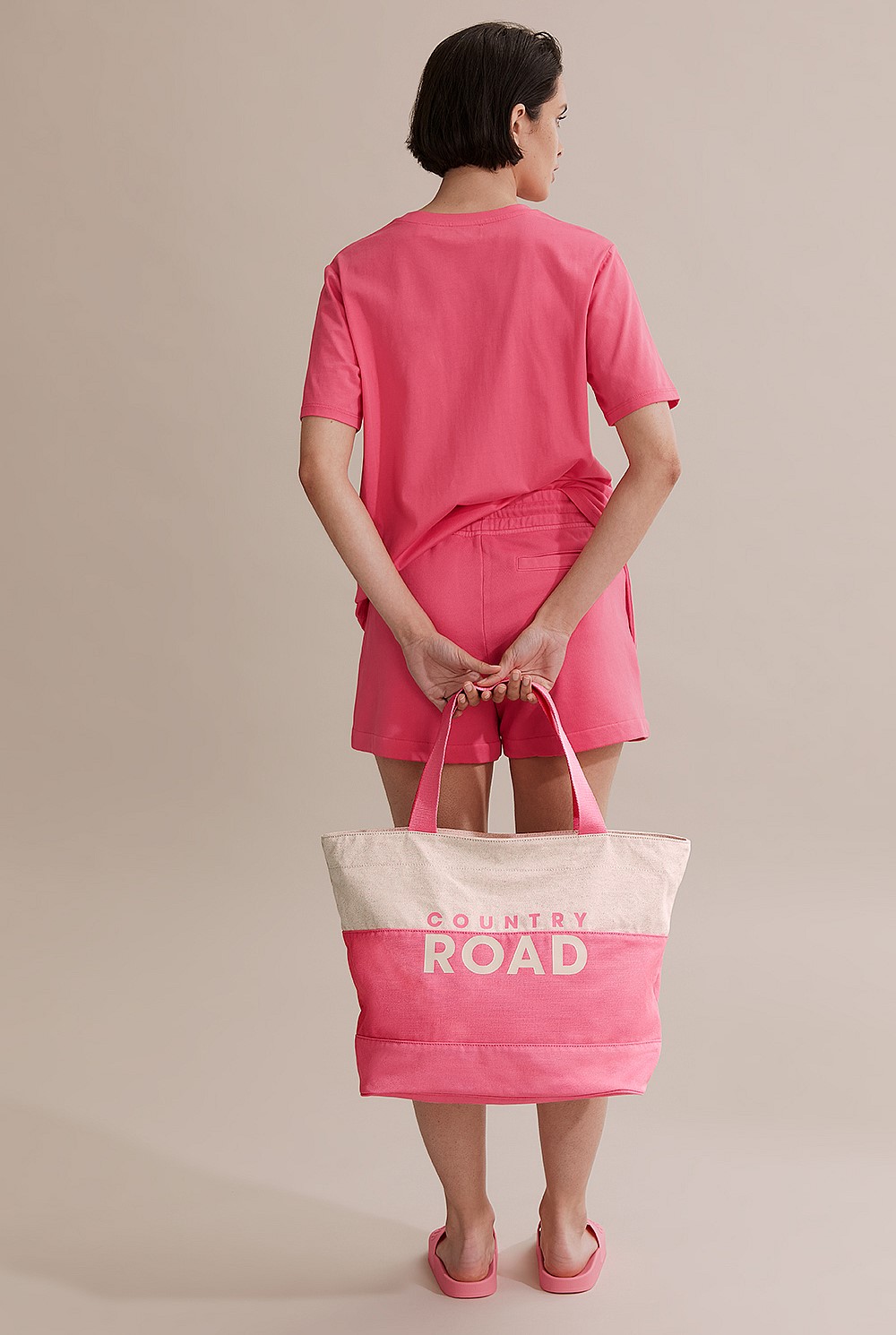 Split Stripe Shopper