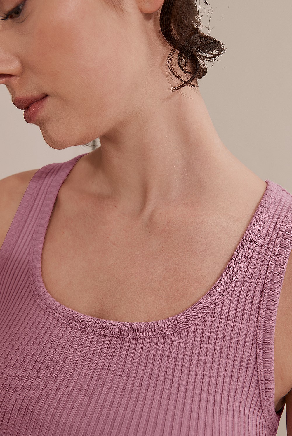 Square Neck Rib Dress