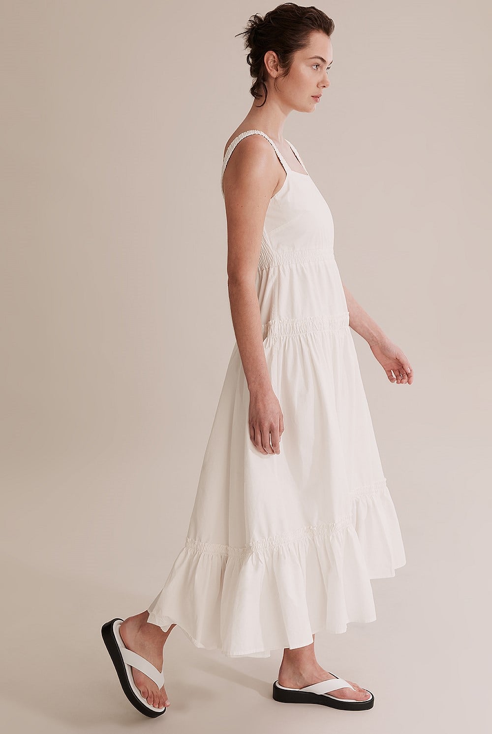 Gathered Hem Maxi Dress