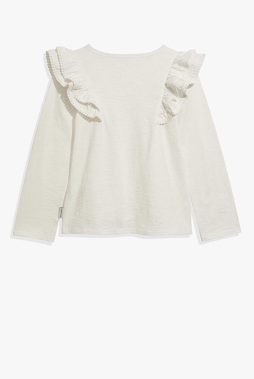 Cotton Slub Frill T-Shirt